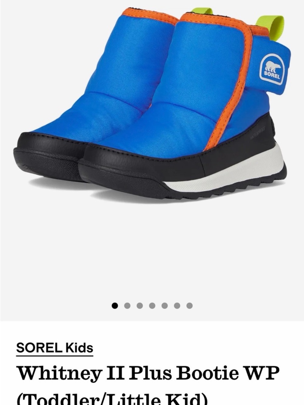 🆕 SOREL Kids Whitney II Plus Bootie WP